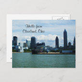 湖のはがきにオハイオ州クリーブランド ポストカード (正面/裏面)
