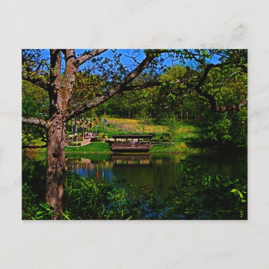 湖のはがきに映る ポストカード (正面)