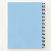 湖のほとりでくつろぐ 8.5" x 11" スパイラルノート ノートブック (裏面)