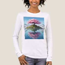 湖のほとりのさくら トライブレンドＴシャツ