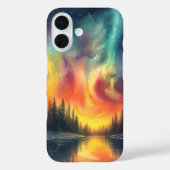 湖のほとりのオーロラ Case-Mate iPhoneケース (裏面)