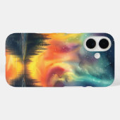 湖のほとりのオーロラ Case-Mate iPhoneケース (裏面 (横))