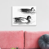 湖のアヒル キャンバスプリント (インサイチュ (リビング))