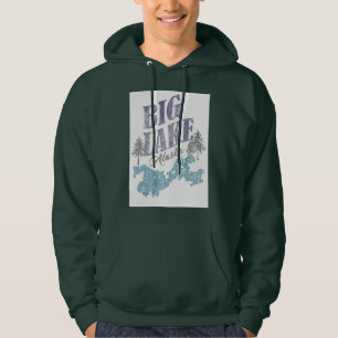 湖のアラスカの大きいスエットシャツかTシャツ パーカ