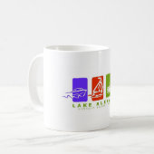 湖のアレックスのマグ コーヒーマグカップ (正面左)