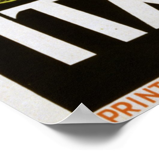 湖のイタリアンヴィンテージ旅行ポスター ポスター (角)