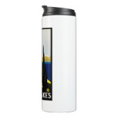 湖のイタリアン旅行ポスター タンブラー (回転右)