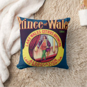 湖のウェールズフロリダの柑橘類のヴィンテージウェールズ王子 クッション (ブランケット)