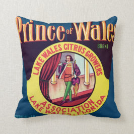 湖のウェールズフロリダの柑橘類のヴィンテージウェールズ王子 クッション