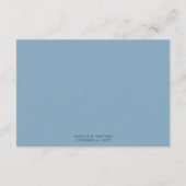 湖のエバーグリーン結婚ウォーターカラーの願い井戸 エンクロージャーカード (裏面)