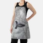 湖のエプロンに黒と白の霧の木 エプロン (インサイチュ)