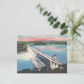 湖のオザークヴィンテージバーネルダム葉書 ポストカード (スタンド正面)