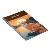 湖のオレンジ色の猫 ノートブック (右側)