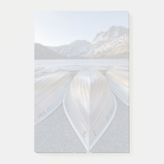 湖のカヌー ポストイット (正面)