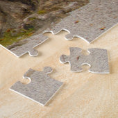 湖のカラフルなツーリストボートは秋に出血しました ジグソーパズル (側面)