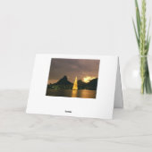 湖のクリスマスツリー シーズンカード (裏面)