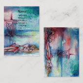 湖のグノーモンと女性 名刺 (正面/裏面)