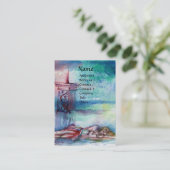 湖のグノーモンと女性 名刺 (スタンド正面)