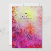 湖のグノーモンと女性 招待状 (裏面)