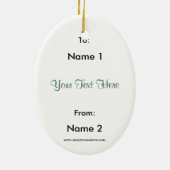 "湖のケルト族の女性"のオーナメント女神 セラミックオーナメント (裏面)