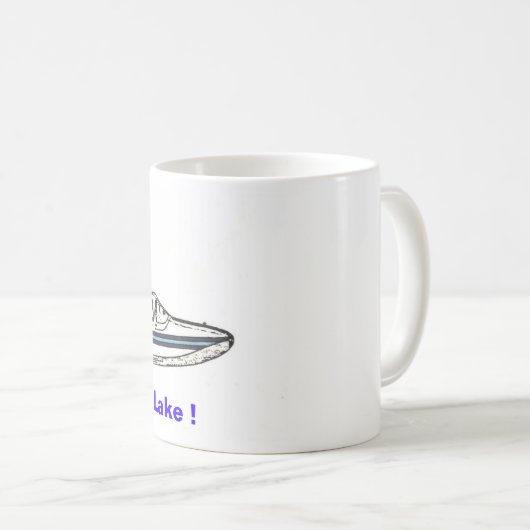 湖のジャンプは行きます! コーヒーマグカップ (正面右)