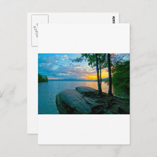 湖のジョカシーサウスカロライナ ポストカード (正面/裏面)