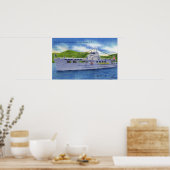 湖のスチコンデロガ ポスター (キッチン)