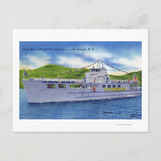 湖のスチコンデロガ ポストカード (正面)