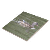 湖のタイルの上でアヒル タイル (側面)