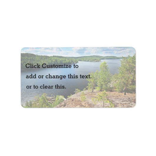 湖のテーマ ラベル (正面)