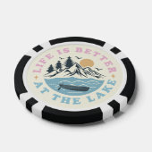 湖のトランプのポーカーチップで人生は良い ポーカーチップ (シングル)