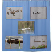 湖のドウェラーファミリーシャワーカーテン シャワーカーテン (正面)