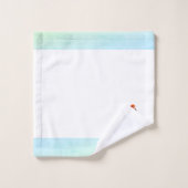 湖のバスタオオルセットに立つピンクのフラミンゴ バスタオルセット (ウォッシュタオル)