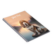 湖のバセットハウンド ノートブック (右側)