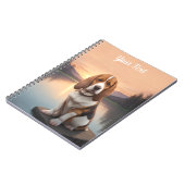 湖のバセットハウンド ノートブック (左側)