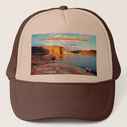 湖のパウエルのヴィンテージのスタイル キャップ (正面)