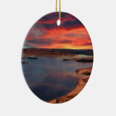 湖のパウエルの美しい自然の景色 セラミックオーナメント (右)