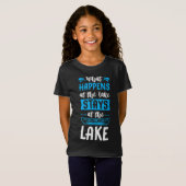 湖のパドルに湖の滞在で起こること Tシャツ (正面フル)