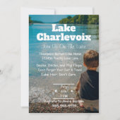湖のパーティーへの招待 招待状 (正面)