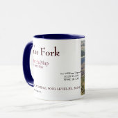 湖のフォーク鋸の製造所のこぶのマグ マグカップ (正面左)