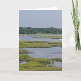 湖のボート カード