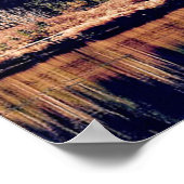 湖のポスターが描かれた美しい山の景色 ポスター (角)