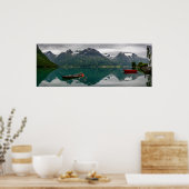 湖のポスターに反射する2つのボート ポスター (キッチン)