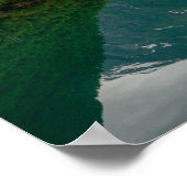 湖のポスターに反射する2つのボート ポスター (角)