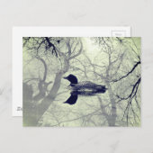 湖のポストカードに黒と白のルーン ポストカード (正面/裏面)