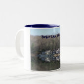 湖のマグの小屋 ツートーンマグカップ (正面左)