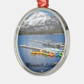 湖のメリーマンモス、カリフォルニア メタルオーナメント (左)