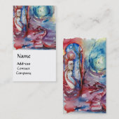 湖のモルガナと竜、フローラ渦巻き 名刺 (正面/裏面)