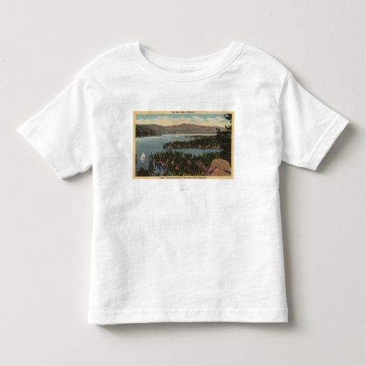 湖のヨット トドラーTシャツ (正面)