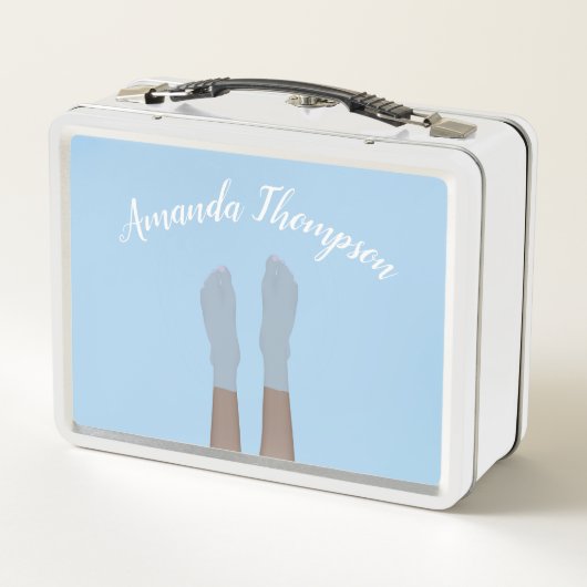 湖のランチボックスの足(黒い肌) メタルランチボックス (裏面)